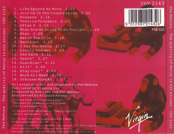 The Mekons - The Quality Of Mercy Is Not Strnen (CD) - Image 2