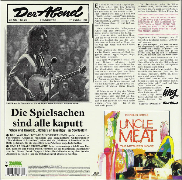 The Mothers - Mothermania (The Best Of The Mothers) (Vinyl) - Image 5