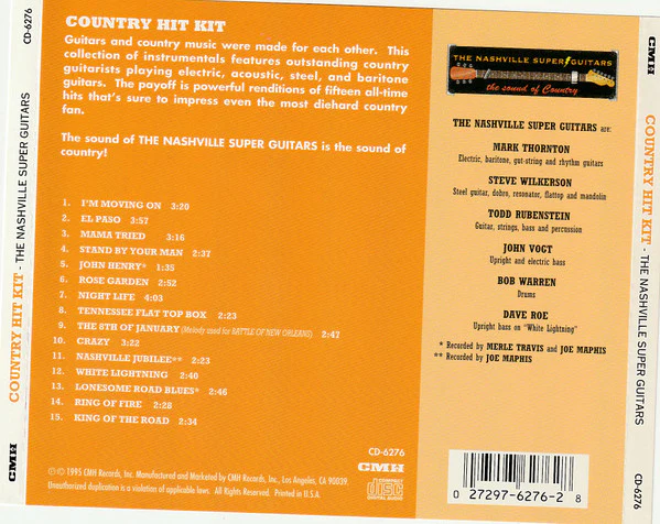The Nashville Super Guitars - Country Hit Kit (CD) - Image 4