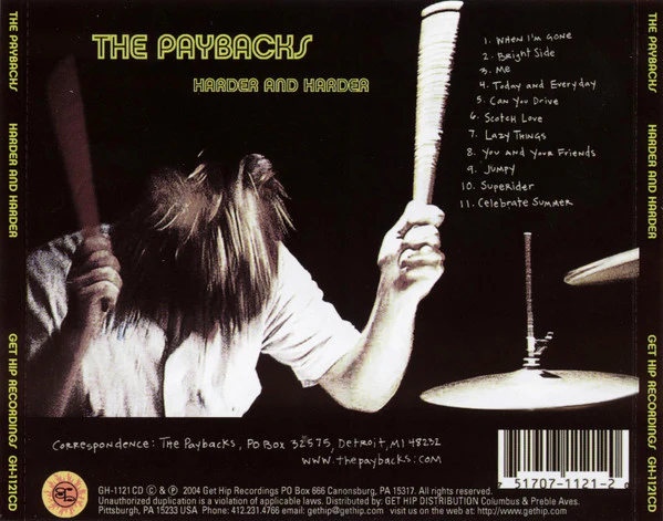The Paybacks - Harder And Harder (CD) - Image 2