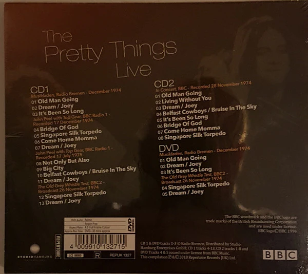 The Pretty Things - Singapore Silk Torpedo Live At The BBC & Other Broadcasts (CD) - Image 3