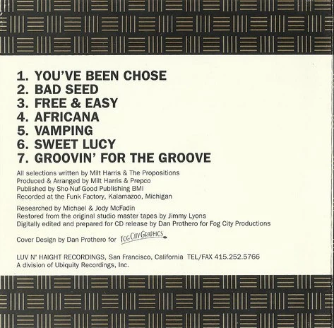 The Propositions - Africana (CD) - Image 2