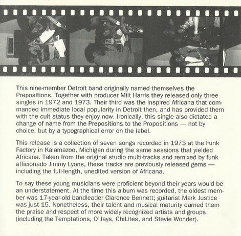 The Propositions - Africana (CD) - Image 3