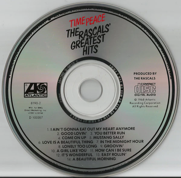 The Rascals - Time Peace: The Rascals' Greatest Hits (CD) - Image 3
