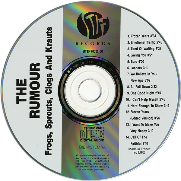 The Rumour - Frogs Sprouts Clogs And Krauts (CD) - Image 3
