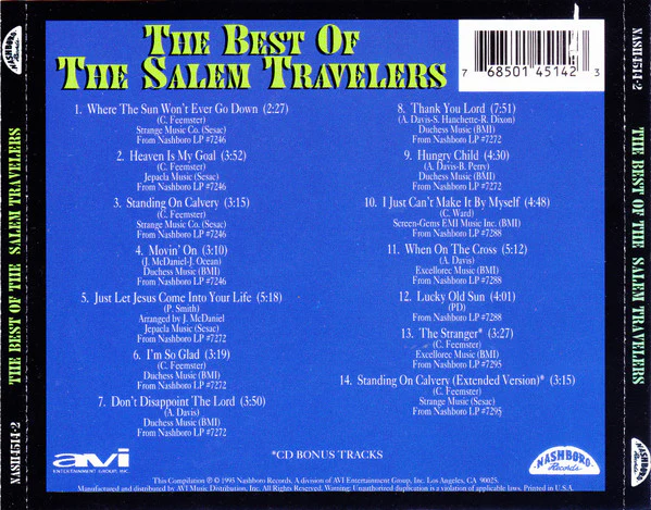 The Salem Travelers - The Best Of The Salem Travelers (CD) - Image 2