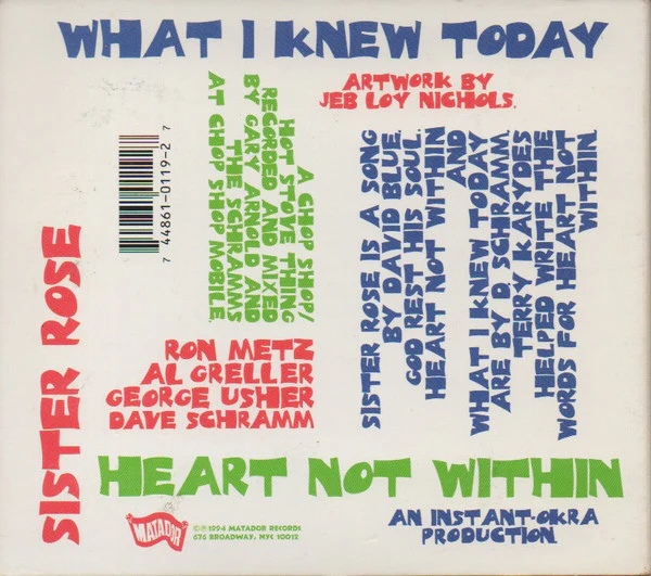 The Schramms - Heart Not Within (CD) - Image 2