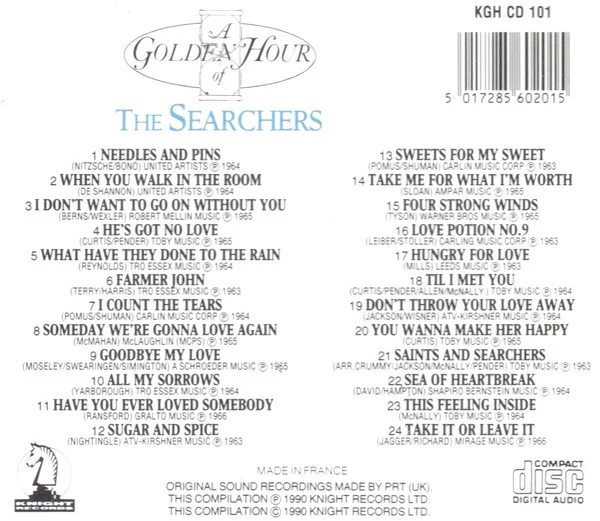 The Searchers - A Golden Hour Of The Searchers (CD) - Image 3