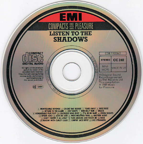The Shadows - Listen To The Shadows (CD) - Image 5