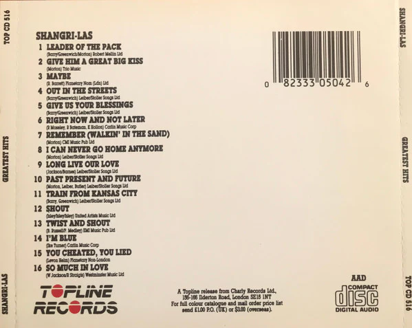 The Shangri-Las - Greatest Hits (CD) - Image 3