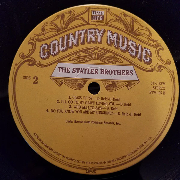 The Statler Brothers - Country Music (Vinyl) - Image 4