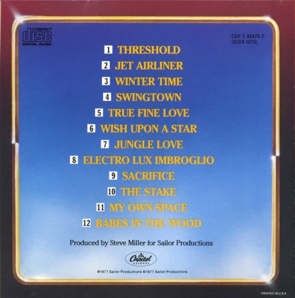 The Steve Miller Band* - Book Of Dreams (CD) - Image 2