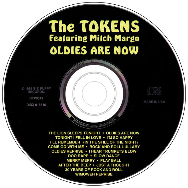The Tokens Featuring Mitch Margo - Oldies Are Now (CD) - Image 3