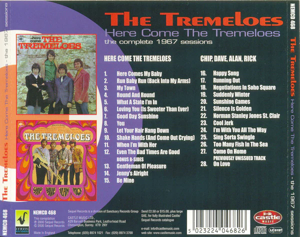 The Tremeloes - Here Come The Tremeloes - The Complete 1967 Sessions (CD) - Image 2
