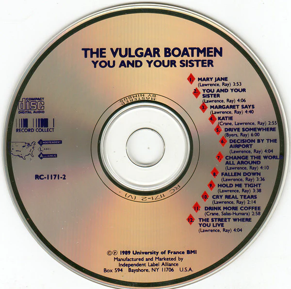 The Vulgar Boatmen - You And Your Sister (CD) - Image 3