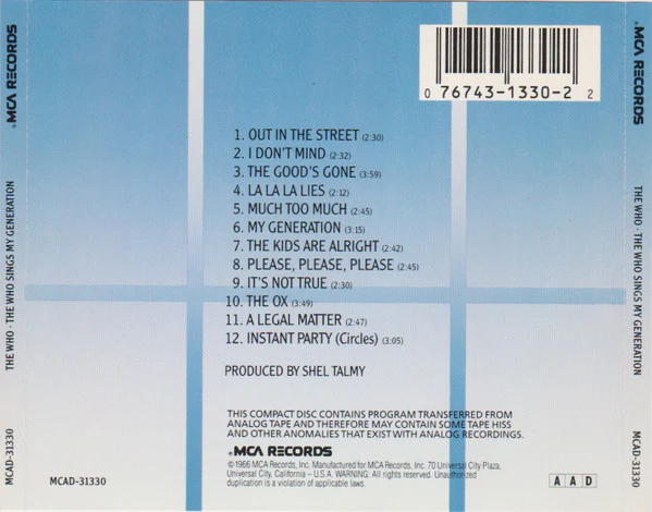 The Who - The Who Sings My Generation (CD) - Image 3