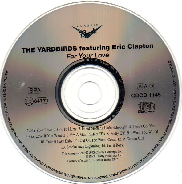 The Yardbirds Featuring Eric Clapton - For Your Love (CD) - Image 4