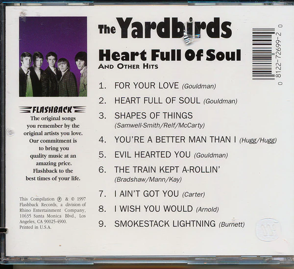 The Yardbirds - Heart Full Of Soul And Other Hits (CD) - Image 2