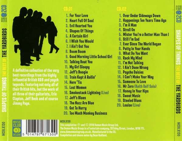 The Yardbirds - Shapes Of Things - The Best Of The Yardbirds (CD) - Image 2