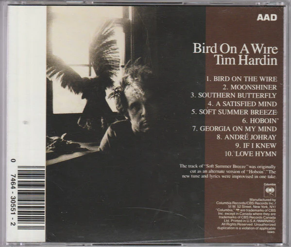 Tim Hardin - Bird On A Wire (CD) - Image 2