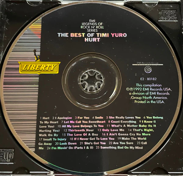 Timi Yuro - The Best Of Timi Yuro - Hurt (CD) - Image 3