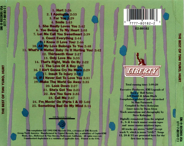 Timi Yuro - The Best Of Timi Yuro - Hurt (CD) - Image 5