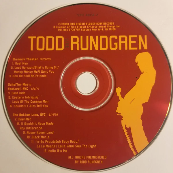Todd Rundgren - Live (CD) - Image 2
