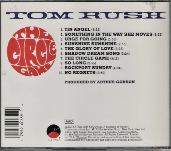 Tom Rush - The Circle Game (CD) - Image 2