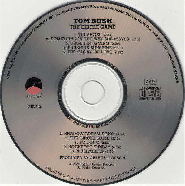 Tom Rush - The Circle Game (CD) - Image 3