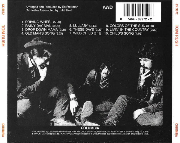 Tom Rush - Tom Rush (CD) - Image 3