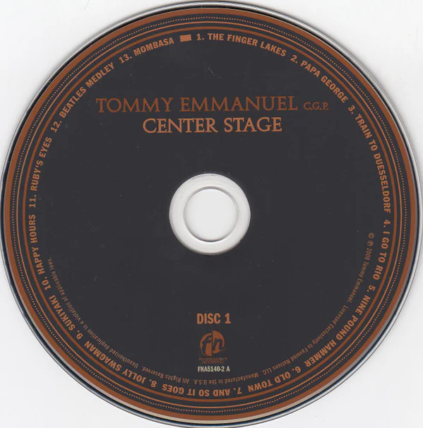 Tommy Emmanuel - Center Stage (CD) - Image 3
