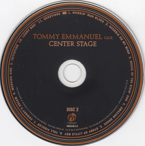 Tommy Emmanuel - Center Stage (CD) - Image 4