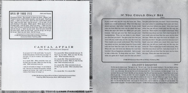 Tonic  - Lemon Parade (CD) - Image 5