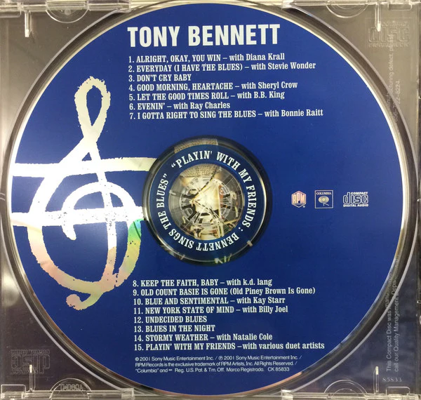 Tony Bennett - Playin' With My Friends: Bennett Sings The Blues (CD) - Image 3
