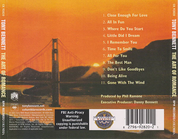 Tony Bennett - The Art Of Romance (CD) - Image 2