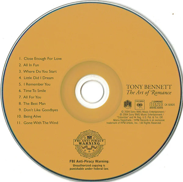 Tony Bennett - The Art Of Romance (CD) - Image 3