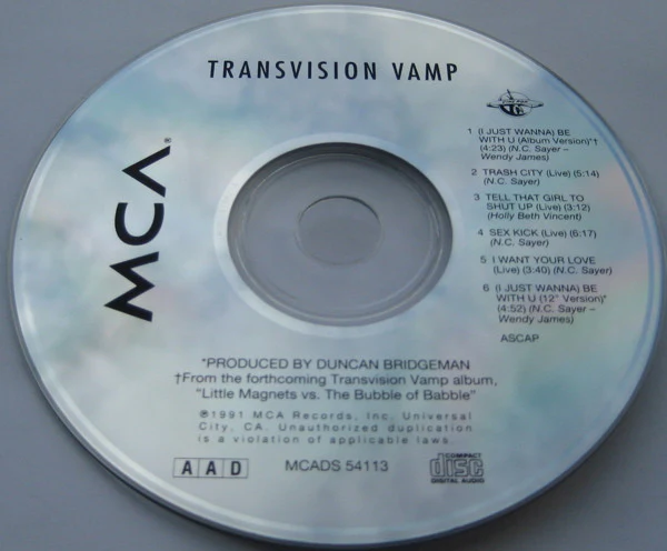 Transvision Vamp - (I Just Wanna) B With U (CD) - Image 4
