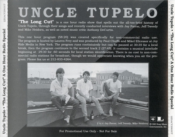 Uncle Tupelo - "The Long Cut" A One Hour Radio Special (CD) - Image 3