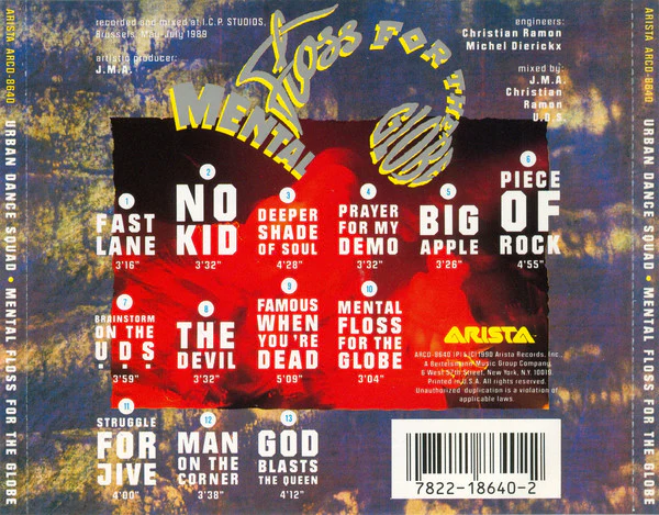 Urban Dance Squad - Mental Floss For The Globe (CD) - Image 2