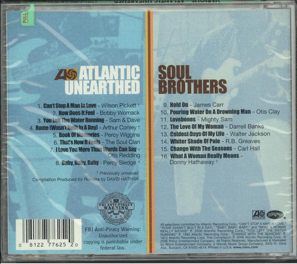 Various - Atlantic Unearthed: Soul Brothers (CD) - Image 2
