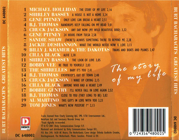 Various - Burt Bacharach's 60 Greatest Hit Songs (CD) - Image 3