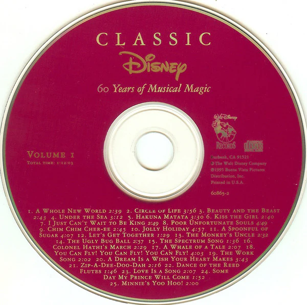 Various - Classic Disney Volume I (60 Years Of Musical Magic) (CD) - Image 3