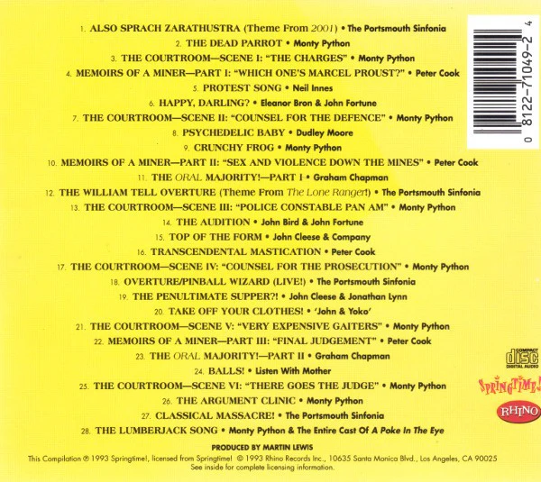 Various - Dead Parrot Society: The Best Of British Comedy (CD) - Image 2