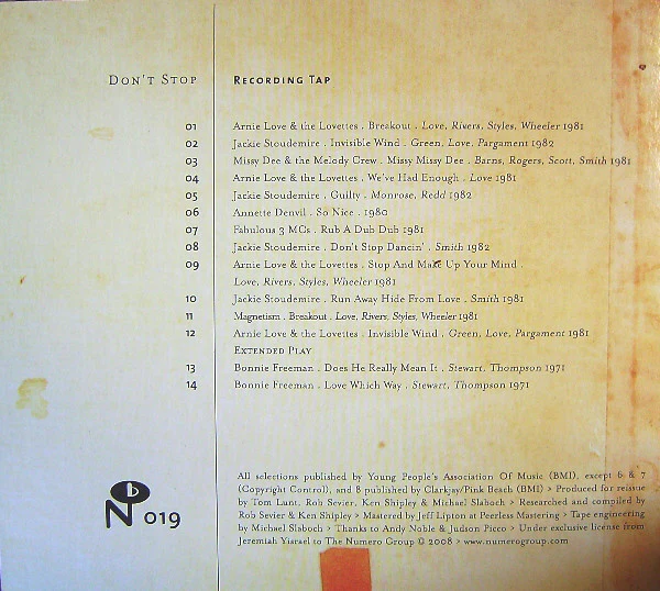 Various - Don't Stop: Recording Tap (CD) - Image 2
