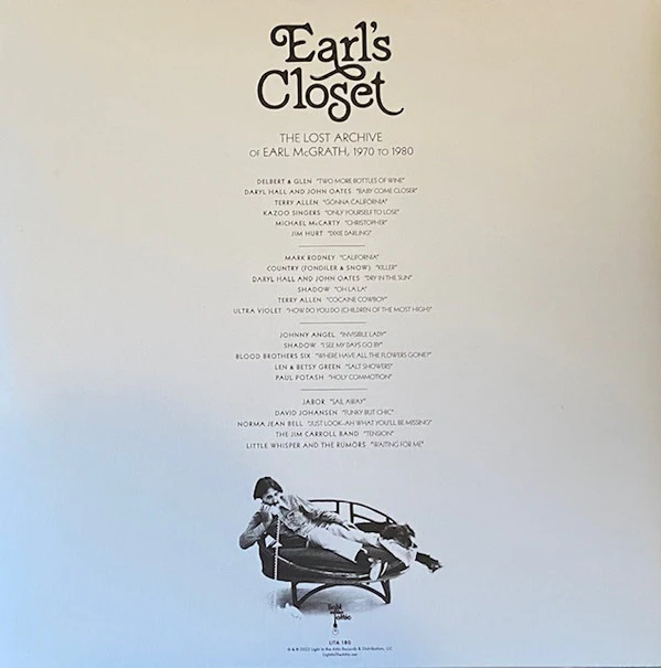 Various - Earl's Closet (The Lost Archive Of Earl McGrath, 1970 To 1980) (Vinyl) - Image 2