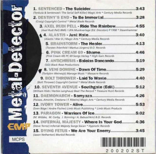 Various - EMP Metal-Detector Vol. III (CD) - Image 2