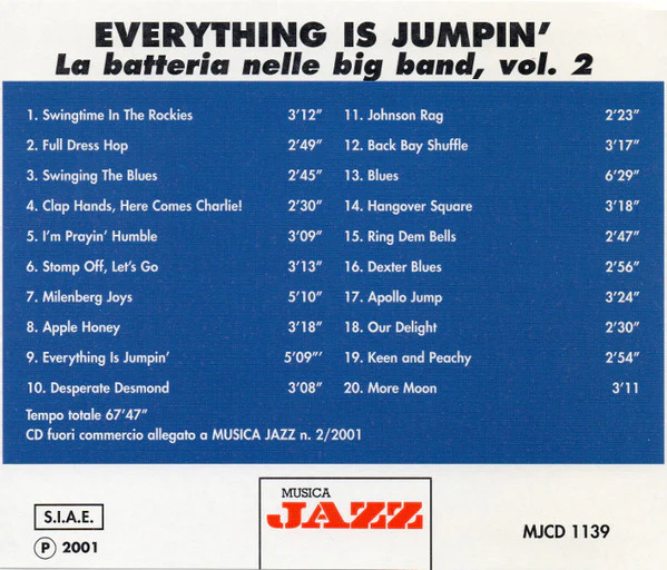 Various - Everything Is Jumpin': La Batteria Nelle Big Band - Vol. II (CD) - Image 2