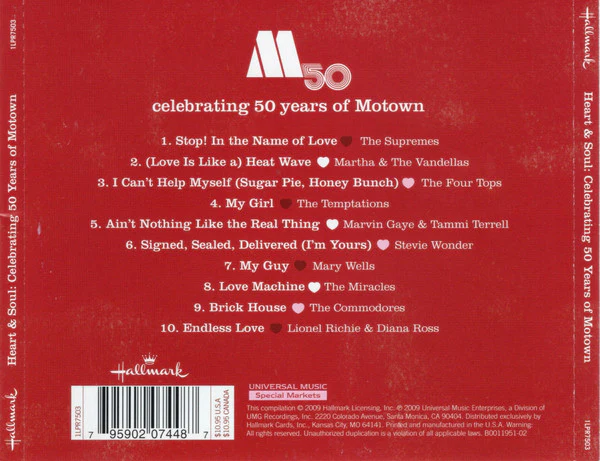 Various - Heart & Soul (Celebrating 50 Years Of Motown) (CD) - Image 4