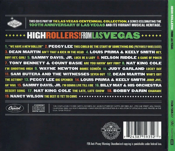 Various - High Rollers! From Las Vegas (CD) - Image 2