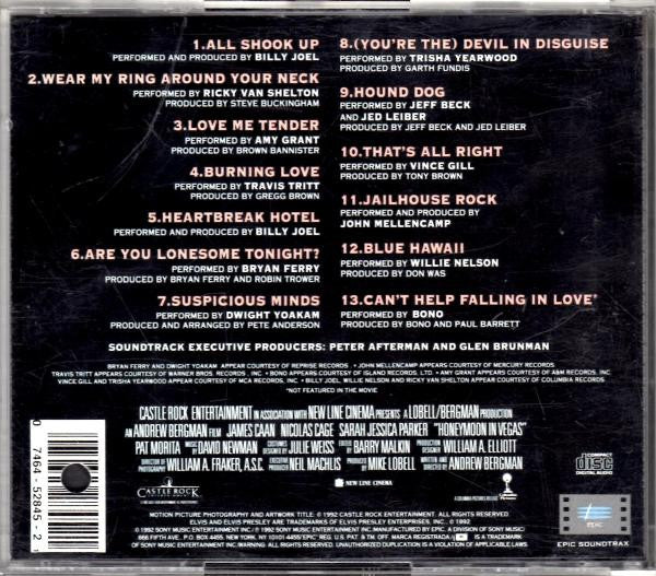 Various - Honeymoon In Vegas (Music From The Original Motion Picture Soundtrack) (CD) - Image 2